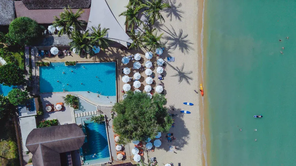 The Village Coconut Island aerial pool